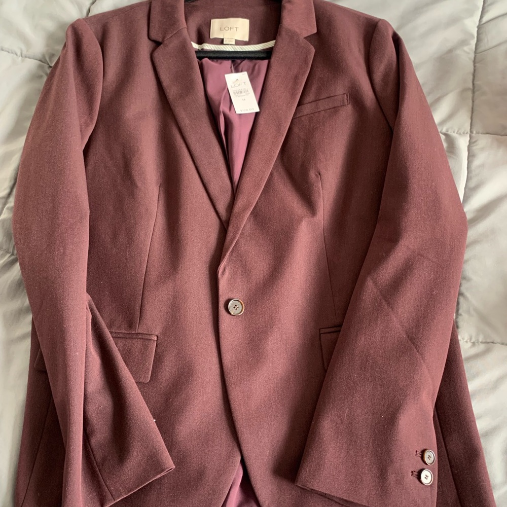 Blazers from loft. Black use for $40 and other one is new $65. Both for $100